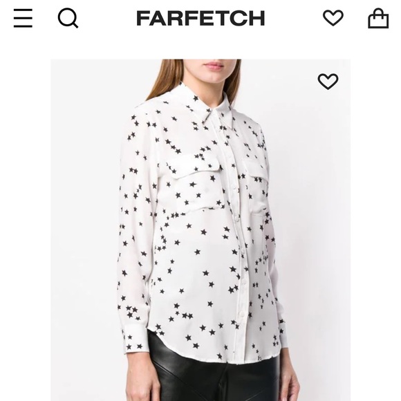 Equipment Star Blouse Size Sm - Picture 3 of 5